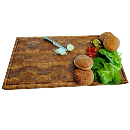 Schneidebretter Stirnholzschneidebrett aus Eiche für langlebige Nutzung