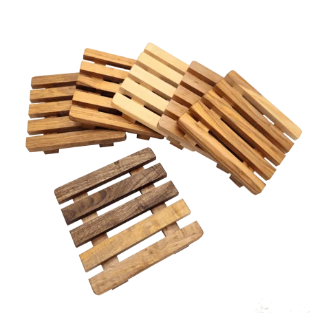 Tischzubehör Topfuntersetzer aus verschiedenen Holzarten passend zum Holztisch